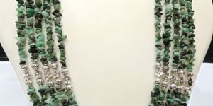 Natural Emerald Gemstone Necklace