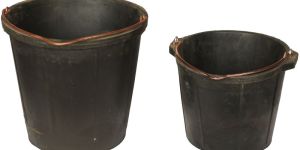 Impa 590611 / 590622 Explosion-Proof Rubber Buckets Non-Spark Bucket with Galvanized Handle