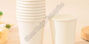 White 10 Oz Single Wall Paper Cup