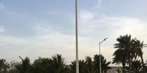 Dual Arm Street Light Pole