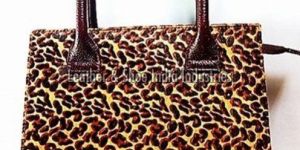 Ladies Fancy Leather Fur Hand Bags