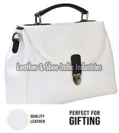 White Ladies Leather Sling Bag