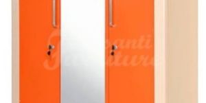 Steel Almirah 3 Door Almirah Cum Design Table