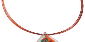 hermes paris bijouterie fantaisie silk-inspired pendant necklace