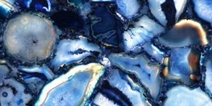 Precious Stone Blue Agate Stone