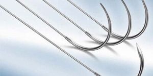 Non-absorbable Silver Stainless Steel Sutures