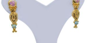 Ladies Drop Gold Earrings