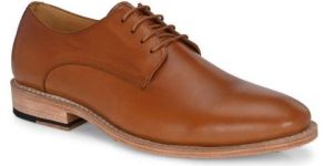 men lace-up genuine leather derby shoe