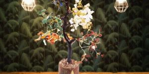 7 Chakra Crystal Stone Tree for Good Luck