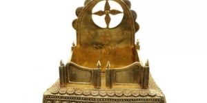 brass god handmade singhasan