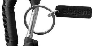 Leather Keychain Black (ELE-16)