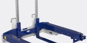 Forward Bin Dumper For Forklift Attachments