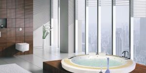 Calypso Round Whirlpool Bath Tub