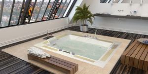 Mirage Twin Rectangular Bath Tub