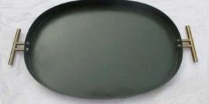 Oval Metal Serving Tray