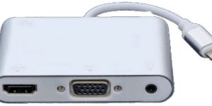 Dyeton c-type to Audio VGA to HDMI Converter