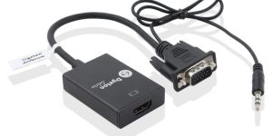 PVC Dyeton VGA To HDMI Cable Type Converter