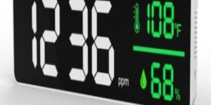 270mm Wall Mount Carbon Dioxide Meter