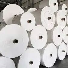 Polypropylene White PP Woven Roll, For Packaging