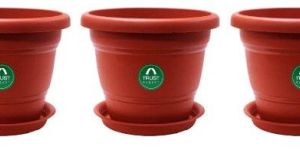 Round Pot with Saucer