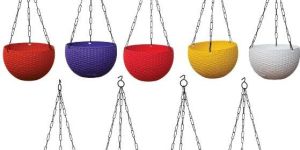 Weave Hanging Basket Mixed Colours