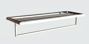 Silver Stainless Steel Square Towel Rack