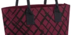 stripes cotton handbag