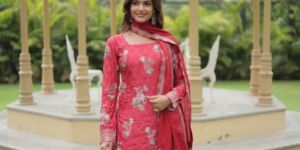Women Designer Readymade Kurti-Plazzo-Dupatta Set Chinnon