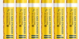 CO2 Spare Gas Cylinder Bottle -Pack OF 6, Steel