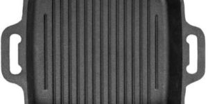 Pre-Seasoned Cast Iron Double Handle Grill Pan