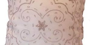 Indian Golden Bullion Wire Hand Embroidery Cushion Covers