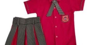 Polyester, Cotton Girls Kids School Uniforms