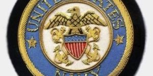 United States Navy Bullion Wire Blazer Badges