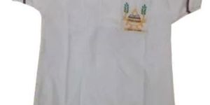 White Polo Neck School T Shirt