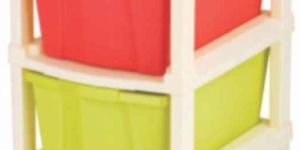 2 Layer Plastic Drawer Unit