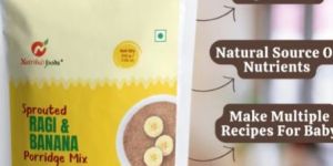 Sprouted Ragi and Banana Porridge Mix Powder