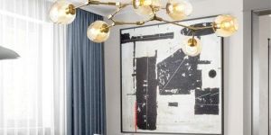 7 light totally adjustable chandelier ceiling lights