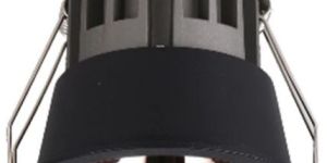 Black+rose Gold Bosca 18w Round Deep Recessed Reflector Ring Cob Downlight