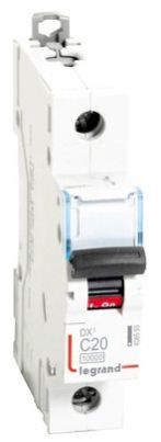 Legrand 408593 - 20A SP 10kA C AC:240/410V DX3 MCB
