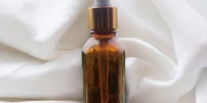 glass amber glass oil dropper bottle