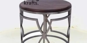 Electroplated Wooden Top Accent Coffee Table