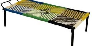 Maccha Style Metal Bench WITH Rope Work