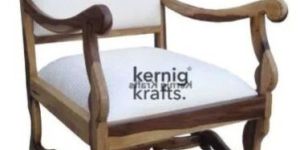 Oriental Rosewood Upholstered Chair