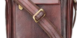 Stylish Genuine Leather Brown Laptop Briefcase