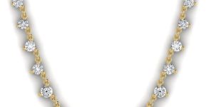 0.171 CT Charm Traditional Womens Diamond Necklace