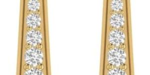 0.98 CT Round Diamond Drop Earrings For Ladies