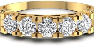 1.25CT Five Stone Round Diamond Wedding Finger Ring