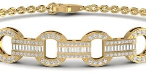 1.26 CT Baguette and Round Adjustable Diamond Bracelet