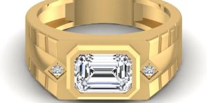 1.79CT Opulent Emerald Diamond Mens Ring