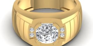 2.07CT Majestic Cushion Diamond Mens Ring
